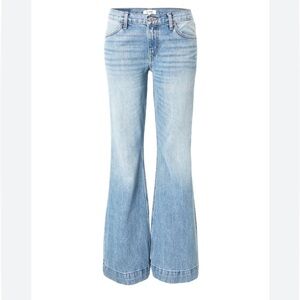 RE/DONE 70’s Low Rise Bell Bottom Jeans Size 31 in Lake Blue NWT